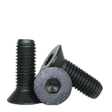 #0-80 X 1/4" FLAT SOCKET CAPS FINE ALLOY BLACK OXIDE